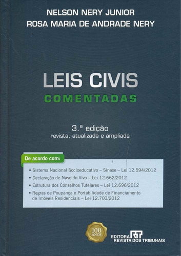 Leis Civis Comentadas 3ª Edição