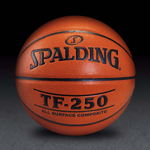 Balon Basketball Spalding Tf-250 Cuero 100% Profesional