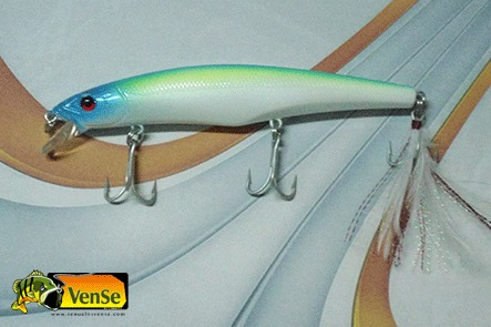 Señuelo De Pesca Media Agua Vense Modelo Curve 12.5 Cm