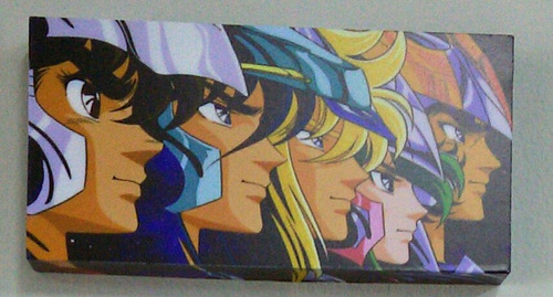 Mini Quadro De Madeira Cavaleiros Do Zodíaco Cdz Saint Seiya