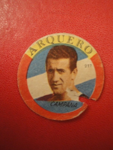 Figuritas Arquero Campana Chacarita Juniors 217 Año 1959 (Usado)