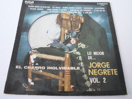Jorge Negrete - Lo Mejor De Vol 2 -  Vinilo Argentino
