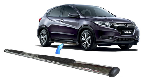 Estribo Tubular Oblongo Cromado Honda Hrv 2015 Acima