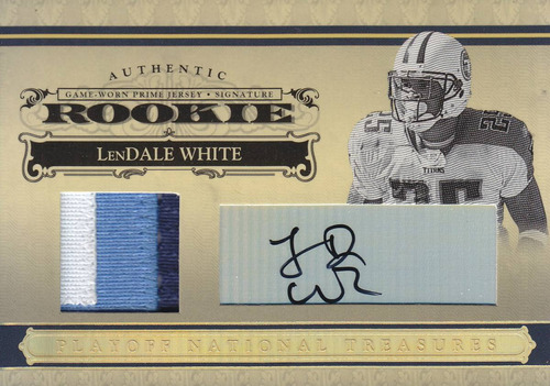 2006 Nt Rc Patch Autografo Lendale White /25 Titans