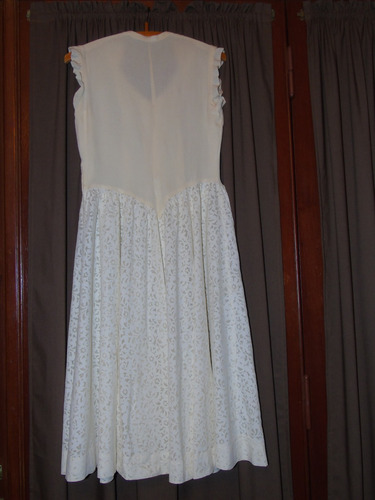 Vestido De Novia Antiguo Uso Actual Teatro O Cine, Año 1948