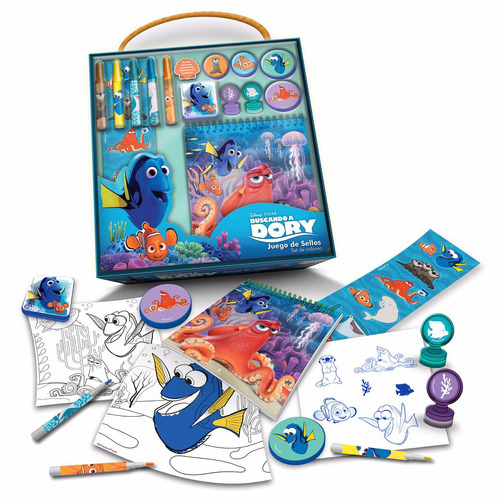 Set Sellos Colorea Disney Buscando A Dory Nemo Mundo Manias