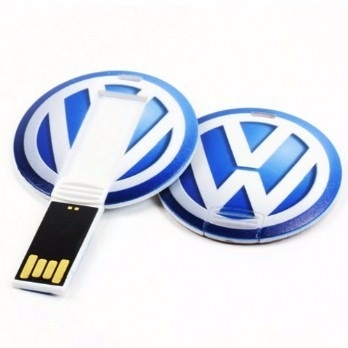 Pendrive Usb Redondo 8gb Personalizado Logo Full Color