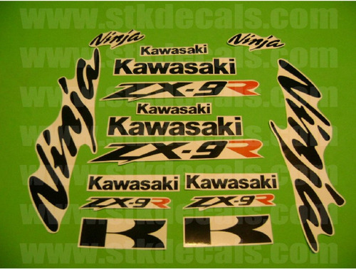 Kit De Stickers Calcomanias Para Moto Kawasaki Ninja Zx9r