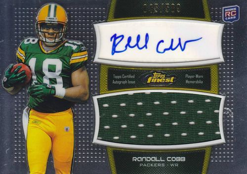 2011 Finest Rookie Jersey Autografo Randall Cobb Wr 045/589