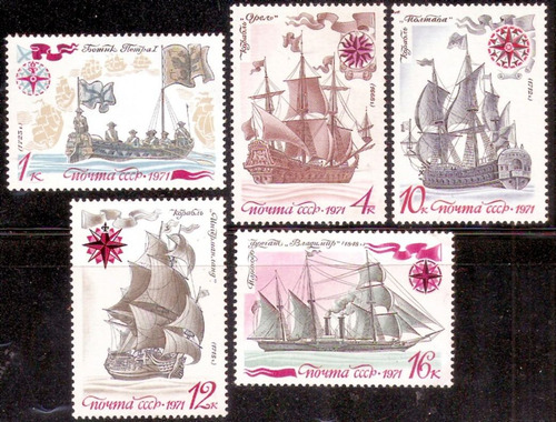 Barcos - Historia Flota Rusa ´71 - Serie Nueva Compl 3796/00