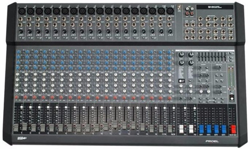 Consola Mezcladora Proel  20 Canales Modelo M20usb