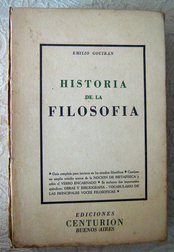 Historia De La Filosofia Emilio Gouiran