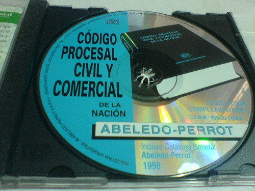 Codigo Procesal, Civil Y Comercial De La Nacion  1998 (cd)