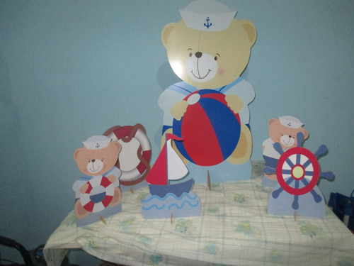 Ursinho Marinheiro Display De Mesa E Chão,infantil,mdf