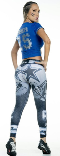 Leggins Mayon Nfl Lycra Modelos Cowboys Denver Patriots Gree