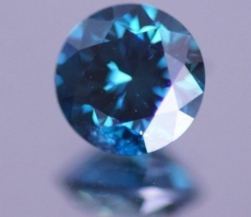 Diamante 0.20ct - Azul - Si2 - Lapidação Brilhante