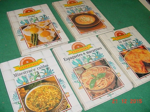 * Coleção - 5 Volumes De Culinária - Ricamente Ilustrada *