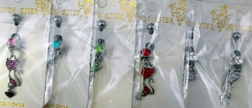 Imagem 3 de 3 de Piercing De Gato Luxo Com Puro Strass