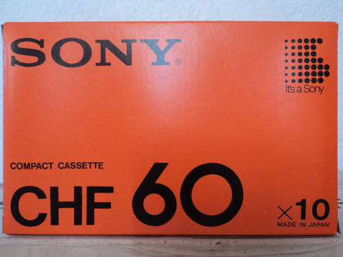 Imagen 4 de 5 de Cassette Sony Chf 60 Caja Con 10 Piezas