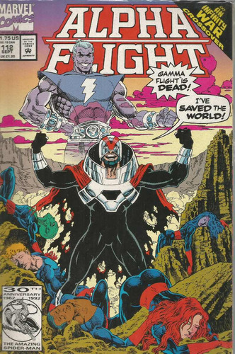 Alpha Flight N° 112 - Em Inglês - Editora Marvel - Formato 17 X 26 - Capa Mole - 1992 - Bonellihq Cx02 Abr24