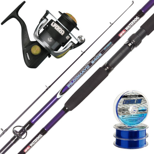 Kit Pesca Variada Rio Reel Lybra 4001 + Caña Pilcomayo 2.70 