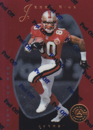 1997 Pinnacle Certified Mirror Red Jerry Rice Wr 49ers