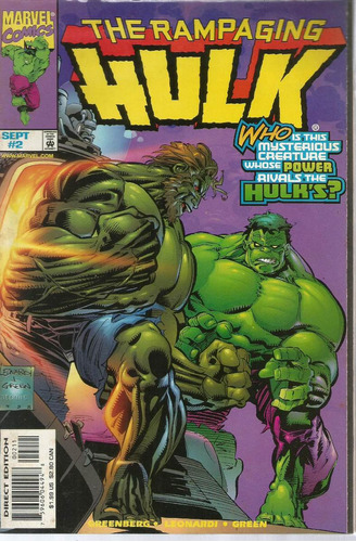 The Rampaging Hulk N° 02 - Em Inglês - Editora Marvel - Formato 17 X 25 - Capa Mole - Bonellihq Cx242 2 Nov23