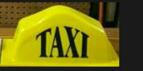 Aviso De Taxi Plastico Resistente