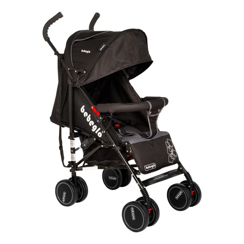 Coche Paseo Bebeglo Rs-1380 Bebe Ruedas 360 Hasta 15kg Negro