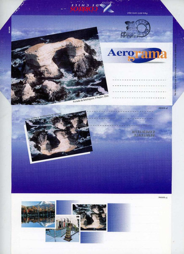 Filatelia Chilena, Aerogramas De Chile, Portada Antofagasta