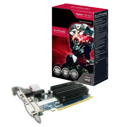 Placa De Vídeo Vga Sapphire Amd Radeon R5 230 1gb Ddr3 Pci-