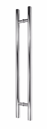 Puxador Aço Inox Redondo 1mt Porta Pivotante Madeira Vidro