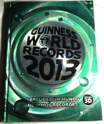 Livro Guinness World Records 2013 3d Novos Recordes Mundiais