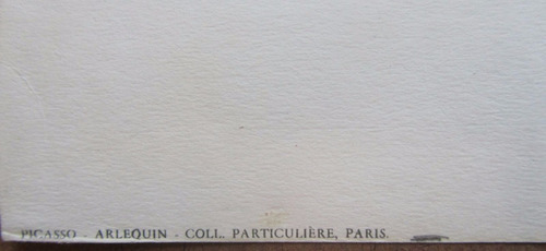 Picasso - Arlequin/edições Spadem/paris (Usado)