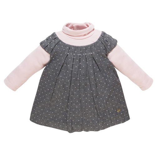 Vestido Superpuesto, 074 - 12 Meses, 095 Gris