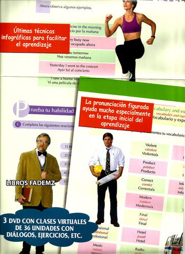 Curso De Inglés En 120 Horas 1tomo + 3 Cd-rom + 3 Dvd