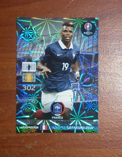 Adrenalyn Road Euro Francia 16 Limited Edition Panini Pogba