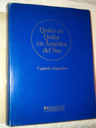 Quien Es Quien America Del Sur Capitulo Argentino 1982 1983