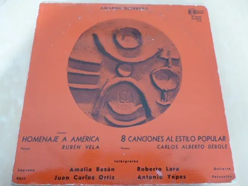 Amanda Guerreño Lara Homenaje America Vinilo Argentin Firma (Usado)