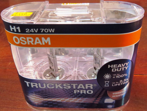 Lamparas Osram H1 Truckstar Pro 24v 70w