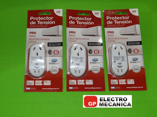 Imagen 2 de 9 de Protector De Tension Para Aire Acondicionado 2200w Stand By
