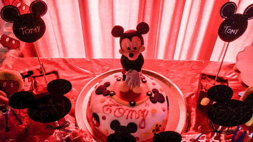 Mickey Porcelana Fria Adorno De Torta