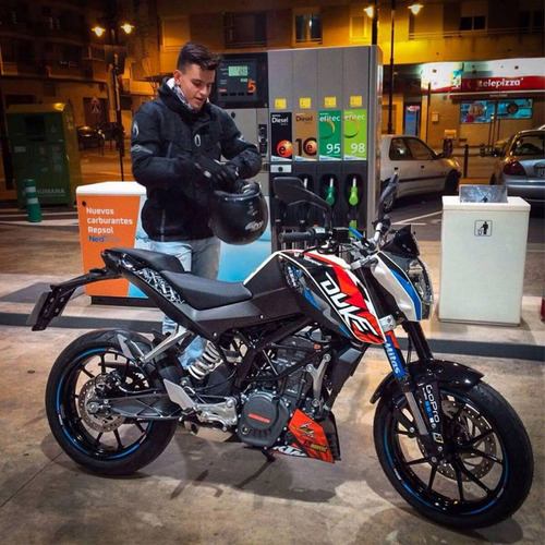 Imagen 2 de 5 de Ktm Duke 200 Calcas Stickerts Vinilos Para Motos Pegatinas