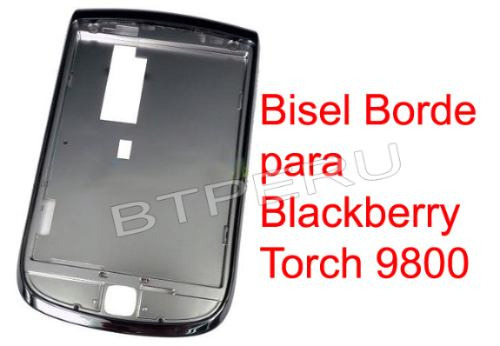 Borde Cromado Bisel Para Blackberry Torch 9800 Negro Blanco