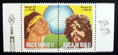 Brasil - Serie Sc 2298-99 Rock In Rio Ii Mint L4361