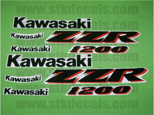 Kit De Stickers Calcomanias Para Moto Kawasaki Zzr 1200