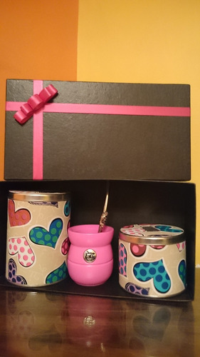 Set De Mate Azucarera Yerbera Y Caja Regalos Empresariales