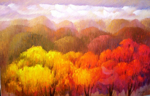 Cuadros De Bosque.pinturas Para Sala Hogar
