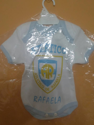 Body De Atletico Rafaela Para Bebe M/c 0 A 3 M Como Mi Papa