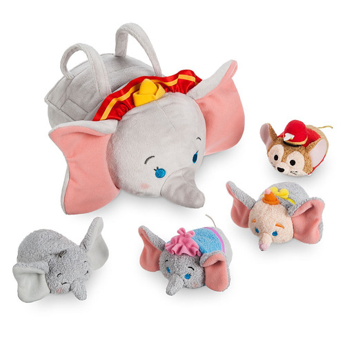 Set 4 Tsum Tsum Mini Dumbo + Bolsita Disney Store